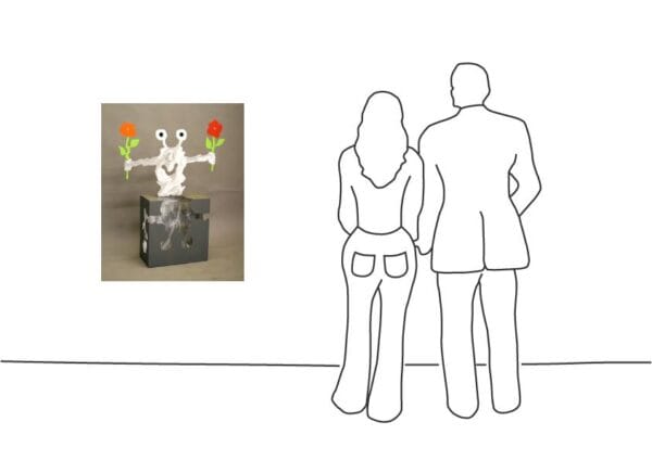 Patrick Preller - Kubus mit Blumen