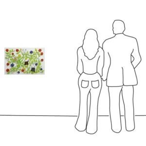 Wandobjekt Blumen – Bild 3