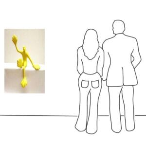 Flossi Gross VI sitzend, rechts Hallo, Gelb warm – Bild 3