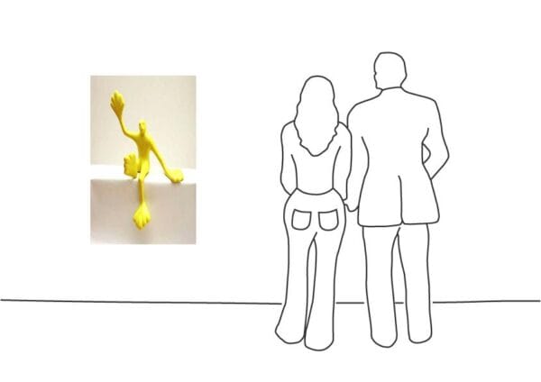 Rosalie - Flossi Gross VI sitzend, rechts Hallo, Gelb warm Rosalie - Flossi Gross VI sitzend, rechts Hallo, Gelb warm