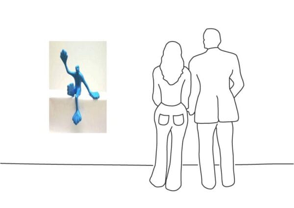 Rosalie - Flossi Gross VI sitzend, rechts Hallo, Mittelblau Rosalie - Flossi Gross VI sitzend, rechts Hallo, Mittelblau