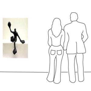 Flossi Gross VI sitzend, rechts Hallo, Schwarz – Bild 3