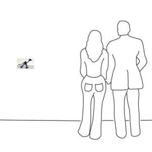 Flossi Klein V sitzend, links Hallo, Dunkelblau – Bild 3