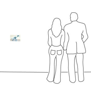 Flossi Klein V sitzend, links Hallo, Hellblau – Bild 3