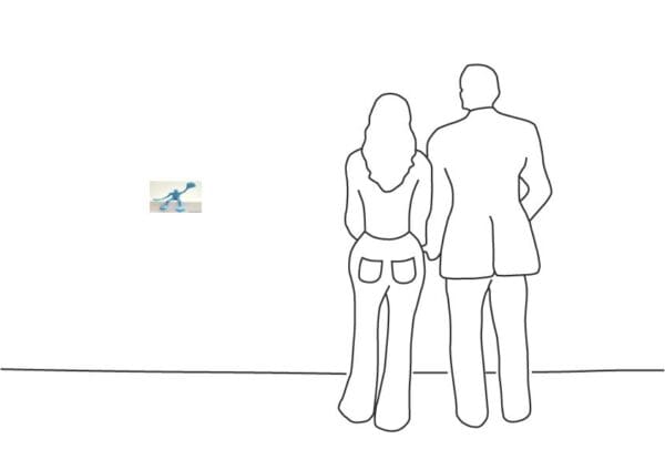 Rosalie - Flossi Klein V sitzend, links Hallo, Hellblau Rosalie - Flossi Klein V sitzend, links Hallo, Hellblau