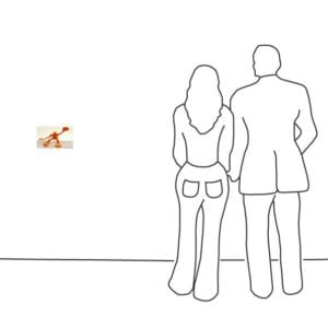 Flossi Klein V sitzend, links Hallo, Orange – Bild 3