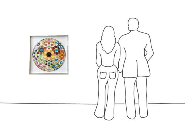 Takashi Murakami - Flower Ball Sunflower – gerahmt