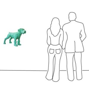 Cloned pistachio Dog with plastic Boots – Bild 3