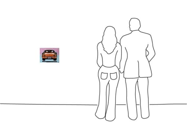 Marisa Rosato - Snoopy Porsche Orange Marisa Rosato - Snoopy Porsche Orange