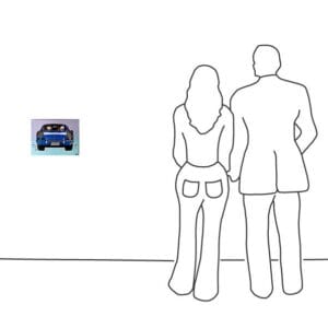 Snoopy Porsche Blau – Bild 3