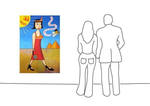 Jim Avignon - Nofretete ohne Knete … - gerahmt