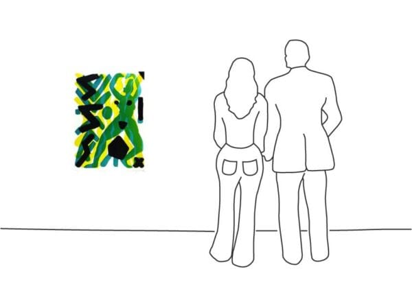 A. R. Penck - Vision (Grün/Gelb) III A. R. Penck - Vision (Grün/Gelb) III