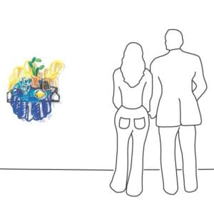 Table with Cactus – Bild 3