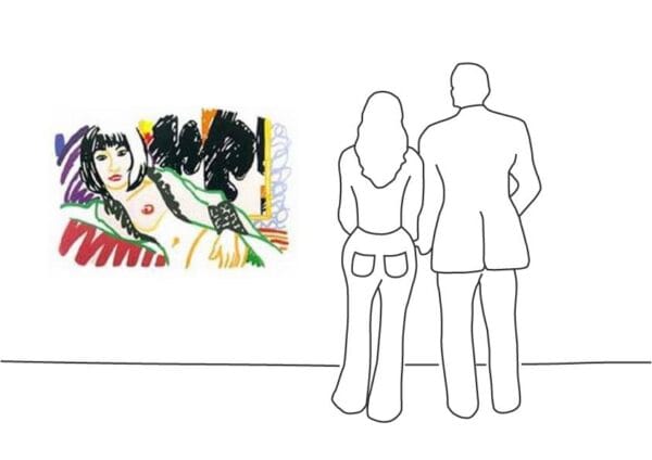 Diverse Künstler - Tom Wesselmann "Monica in a Robe with Motherwell"