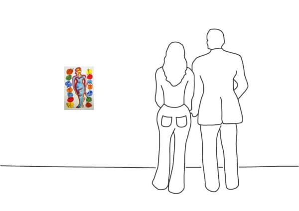 Elvira Bach - Ohne Titel (Symbole)