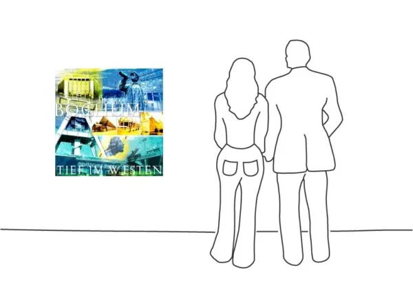 Fritz Art - Bochum Collage 1 (Blau)